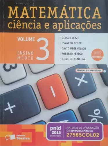 Livro de Matemática - Ciência e Aplicações - Vol. 3