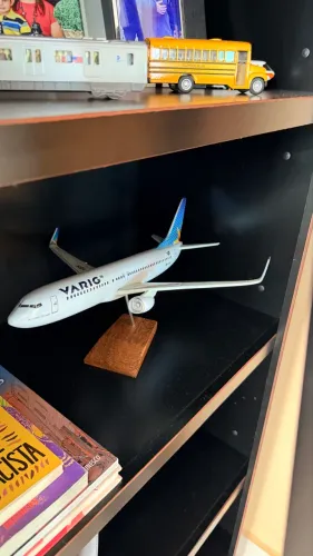 Miniatura de avião Clássica Varig 737-300 33 cm