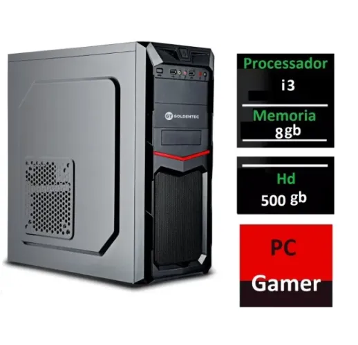 Computador cpu i3 hd 500gb 8gb de ram + bginde