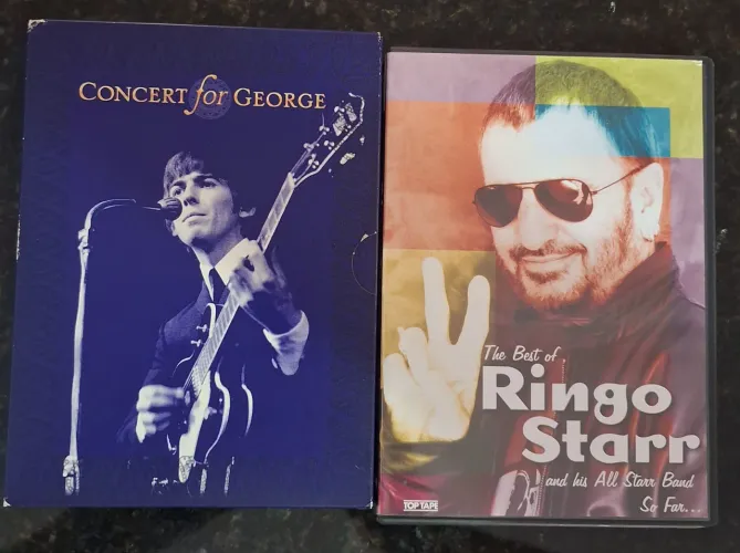 DVDs: Concert for George e The Best of Ringo Starr