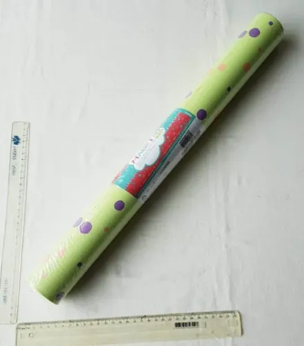 Papel de Parede Linha Infantil - Muresco - 5m² - Verde Claro com Bolinhas - Rolo Lacrado