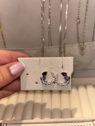 Conjunto Vivara coleção Primavera com Rodolita, Ametista e Topázio
