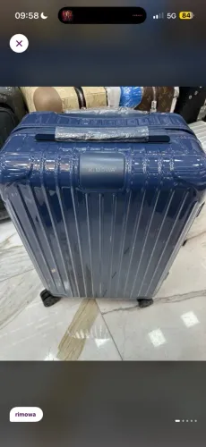 Mala de bordo Rimowa em policarbonato azul marinho