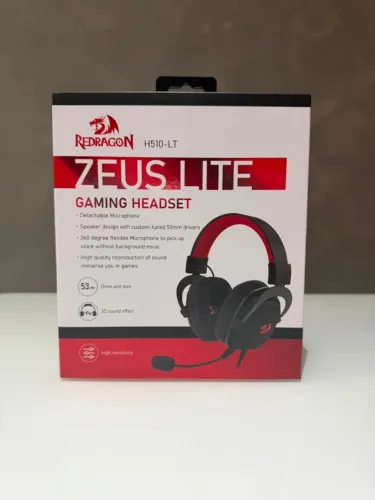 Headset Gamer Redragon Zeus Lite P3 - Preto - H510-LT