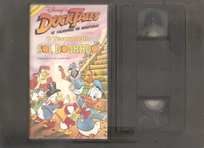 VHS DUCKTALES O TESOURO DO SOL DOURADO - ORIGINAL - WALT DISNEY - DUBLADO RARO