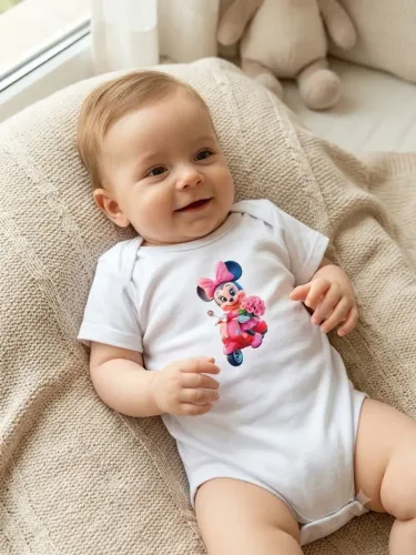 Bory infantil branco tamanho GG Algodão