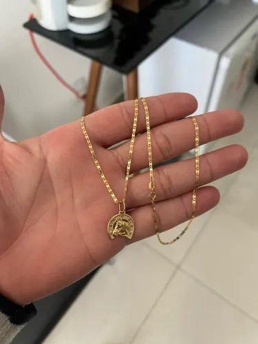 Corrente com pingente Ouro 18k 