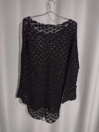Blusa de tricô manga longa flare
