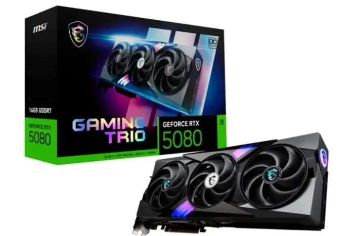RTX 5080 16gb Gaming TRIO OC RGB  MSI (Novas + Garantia)