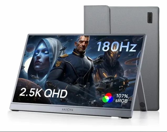 Arzopa Z3fc Monitor Portátil 16.1'' 2.5k 180hz Gamer - Cinza