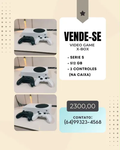 Xbox séries s 1 mês de uso 