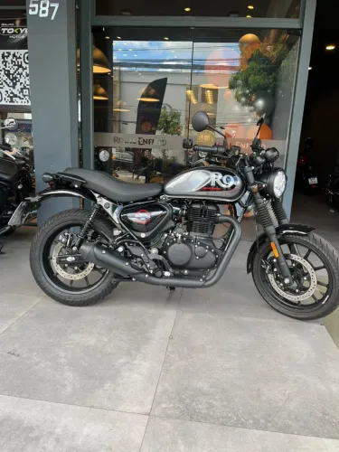 ROYAL ENFIELD HUNTER 350 DAPPER GREY 2027 - IPVA 26 PAGO E GARANTIA DE FABRICA