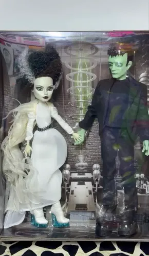 (Leia descrição) bonecos monster high bride of the Frankenstein skullector pack