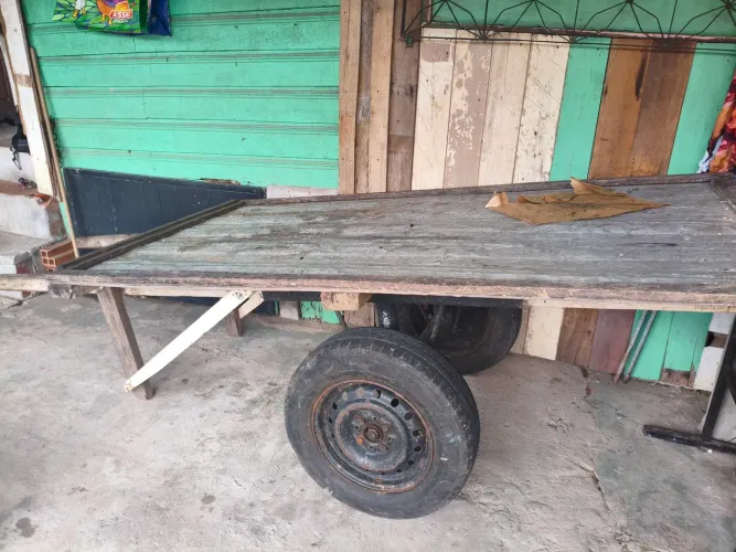 Carro de mão, empurrar.