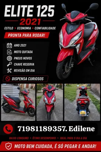 Moto de mulher super conservada.