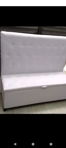 Promoção na região $ cabeceira e baú solteiro branco 349 saldão