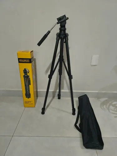 Tripé Profissional Hidraulico para Vídeo/Foto PrimaPhoto PHKV002 - Novo na Caixa com Bag