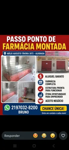 Passo o ponto de farmácia