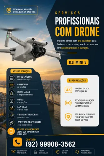 Imagens Aéreas com Drone