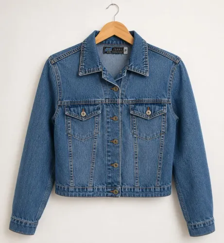 Jaqueta Jeans Clássica WA Jeans - 100% Algodão - Tam P
