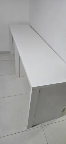 MESA / BANCADA EM MDF BRANCO