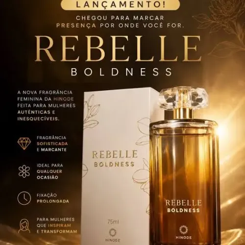 Perfume Feminino Rebelle Boldness Hinode 75ml lacrado original