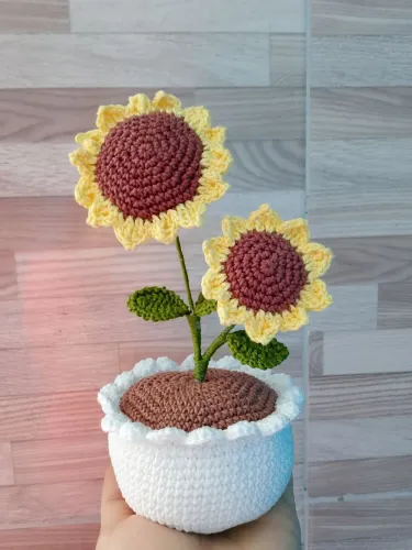 Flores em crochê