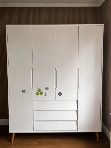 Guarda-roupa infantil Reller Noah Branco