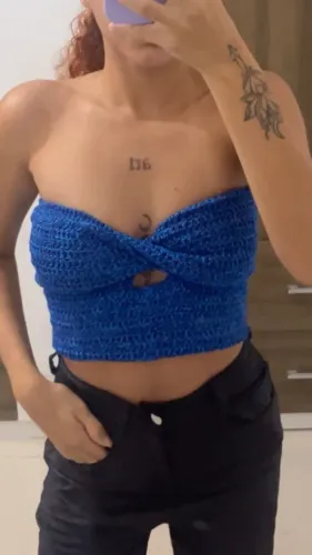 Cropped em croche