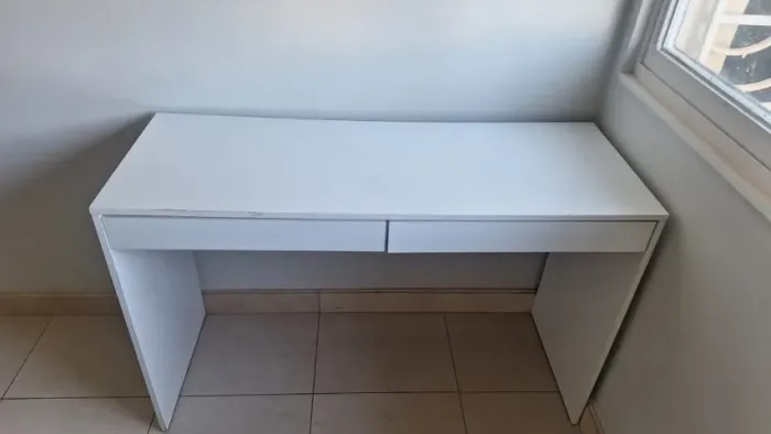Escrivaninha Branca - 2 Gavetas | 1,20 m