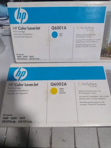 Cartucho toner HP-Laserjet Q-6001a e Q-6002a CM 1015 Cyano