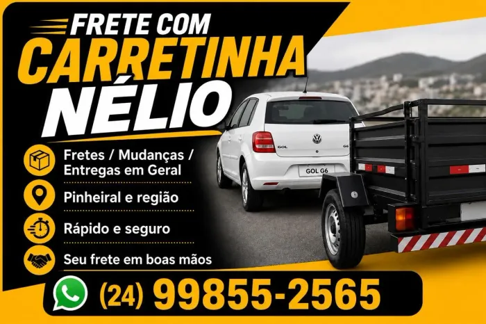 Frete com Carretinha Nélio