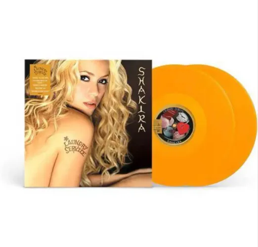 Shakira Laundry Service Disco de Vinil LP amarelo colorido