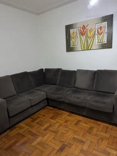 SOFÁ DE CANTO EM L - 6 lugares