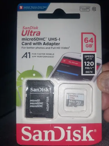 Cartão de memória 64gb