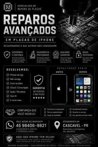 Reparo Avançado em Placas de iPhone 