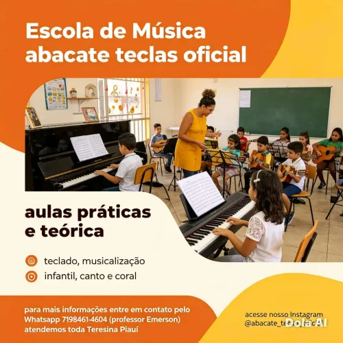Aula de teclado musicalização infantil canto e Coral