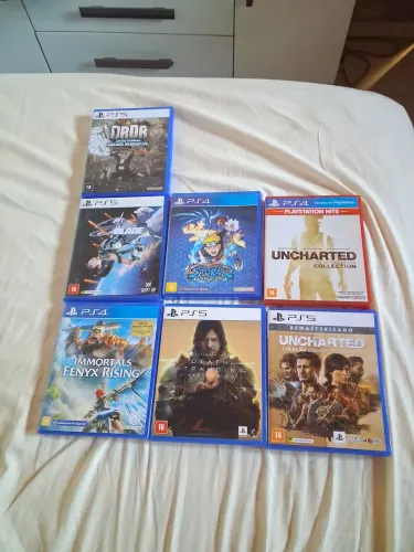Pack 8 Jogos PS4/PS5 Mídia Física - Stellar Blade, Death Stranding 2 +