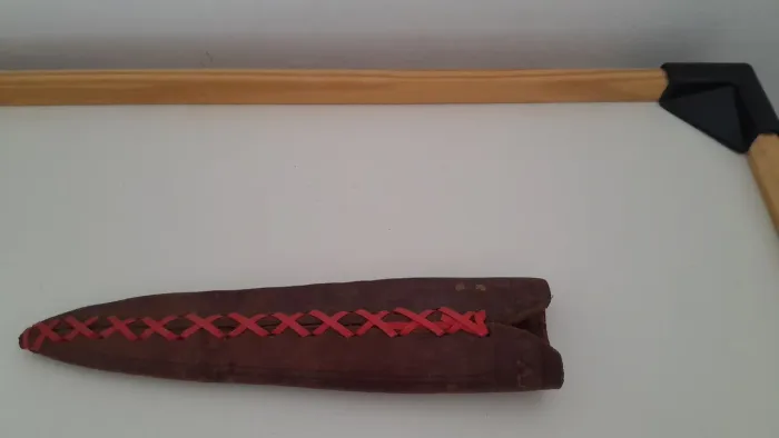 Bainha couro antigo- 20cm.
