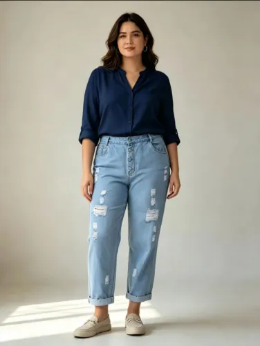 Calça Feminina Predilett Azul Claro