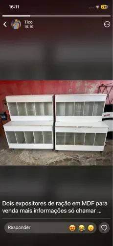 Expositores de ração mdf