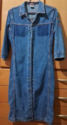 Vestido jeans vintage da Oh Boy!<br>Tamanho 38