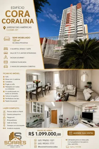 VENDO  EDIFÍCIO CORA CORALINA Jardim das Américas | Cuiabá  MT