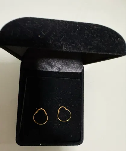 Brinco argola ouro 18k