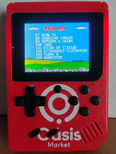 Console Portátil Retrô - 400 Jogos Clássicos