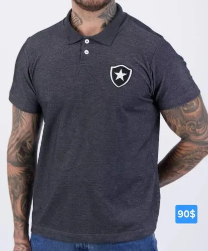 Camisa polo do Botafogo licenciado oficial P