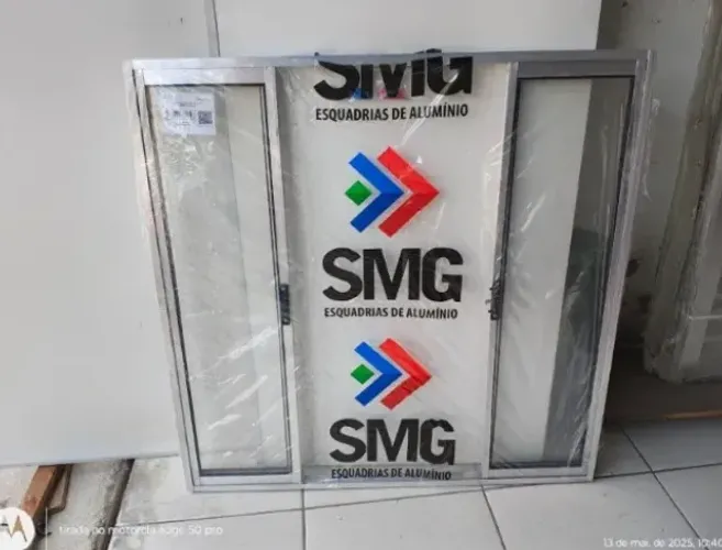 PROMOÇÃO Janela alumínio 1.00x1.00 nova 4 folhas R$ 210,00