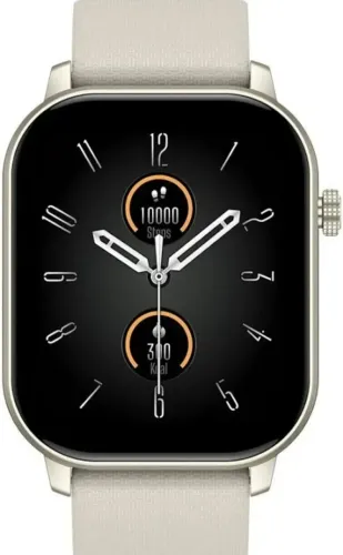 smartwatch zeblaze gts 3 gps + pulseira extra - bege