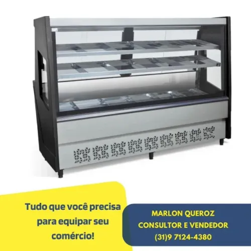 Balcão Avícola 2M Preto Polar