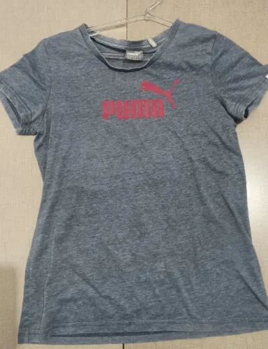 Camiseta Puma Feminina Original Cinza - Tam.P